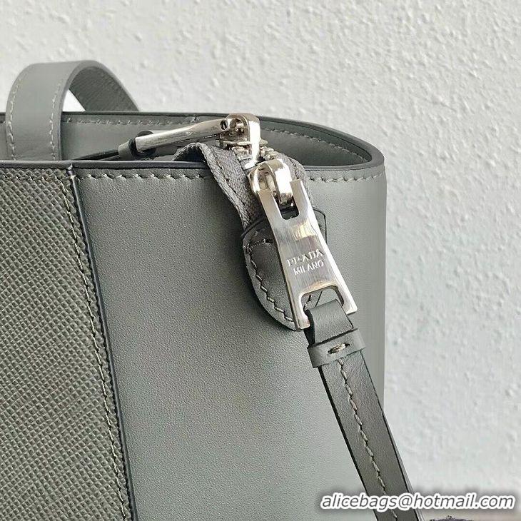 Popular Style Prada Embleme Saffiano leather bag 1BG288 grey