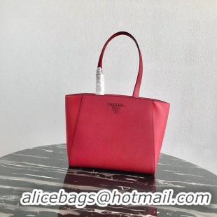 New Design Prada Embleme Saffiano leather bag 1BG288 red