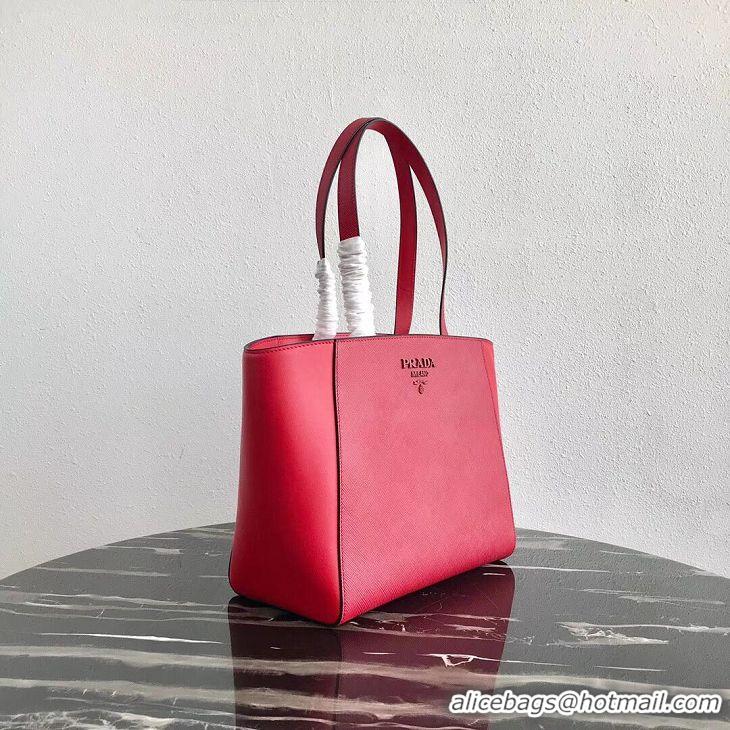 New Design Prada Embleme Saffiano leather bag 1BG288 red