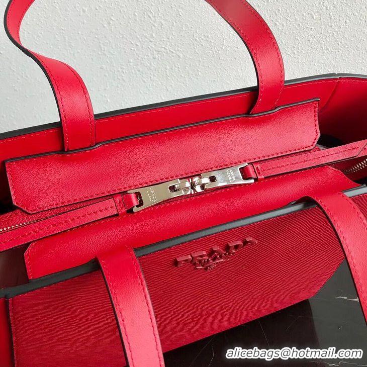 New Design Prada Embleme Saffiano leather bag 1BG288 red