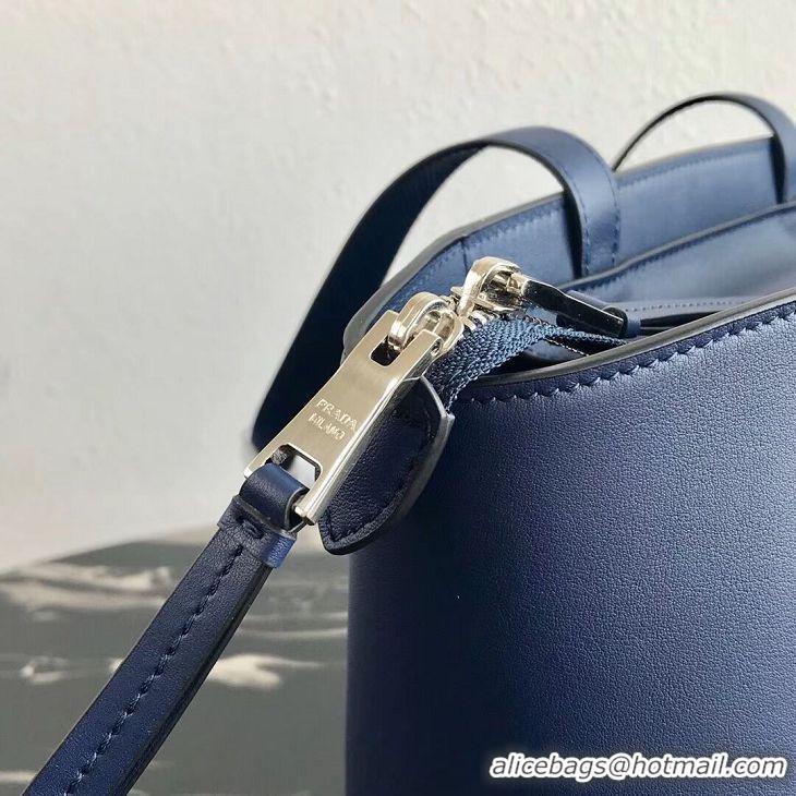 Classic Cheapest Prada Embleme Saffiano leather bag 1BG288 blue