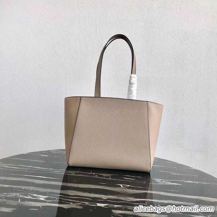 Unique Style Prada Embleme Saffiano leather bag 1BG288 Apricot