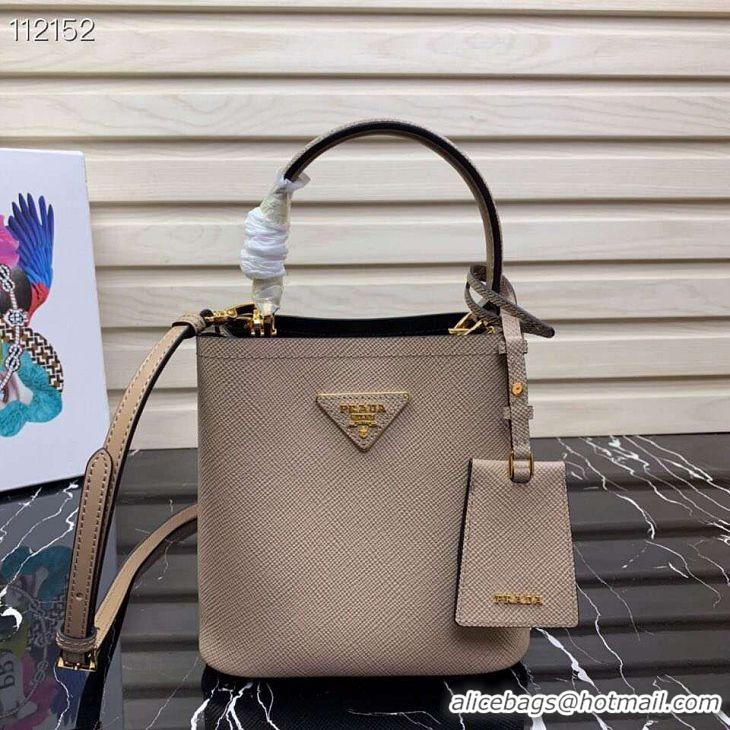 Buy Classic Prada Panier small Original Saffiano Bag 1BA217 Apricot