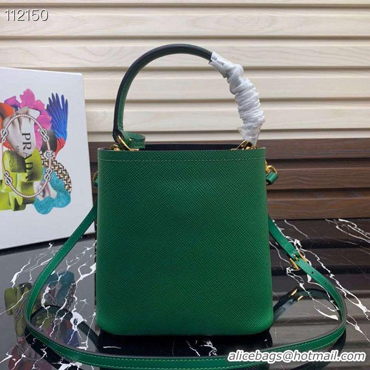 Spot Bulk Prada Panier small Original Saffiano Bag 1BA217 Green