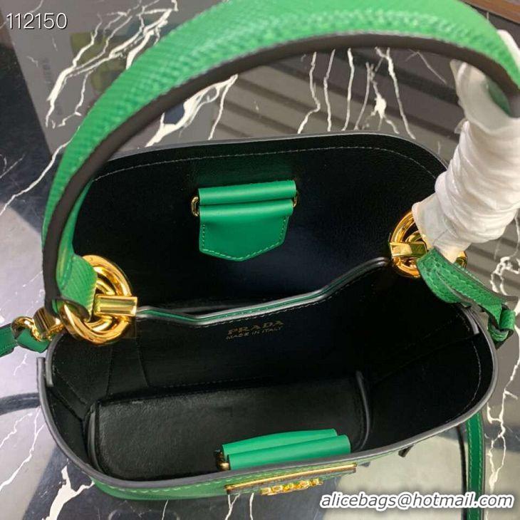 Spot Bulk Prada Panier small Original Saffiano Bag 1BA217 Green