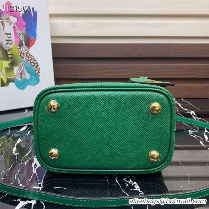 Spot Bulk Prada Panier small Original Saffiano Bag 1BA217 Green