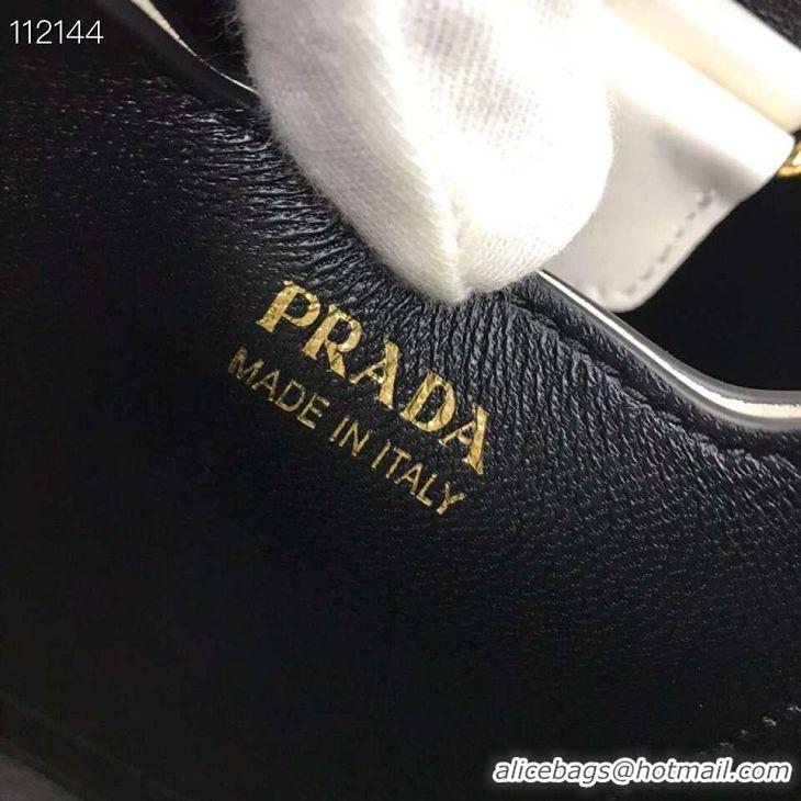 Promotional Prada Panier small Original Saffiano Bag 1BA217 White