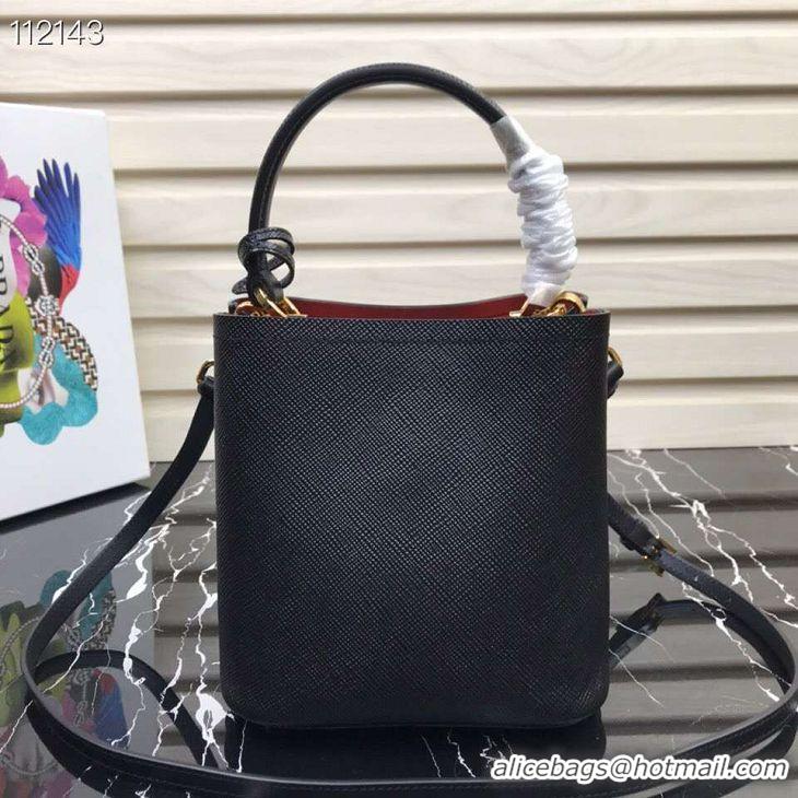 Reasonable Price Prada Panier small Original Saffiano Bag 1BA217 Black