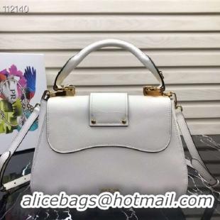 Good Product Prada Embleme Saffiano leather bag 1BN005 white