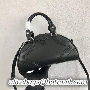 Hot Sell Discount Prada Calf skin tote 1BD071 black