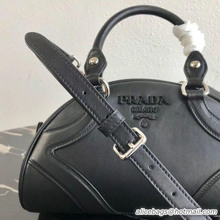 Hot Sell Discount Prada Calf skin tote 1BD071 black