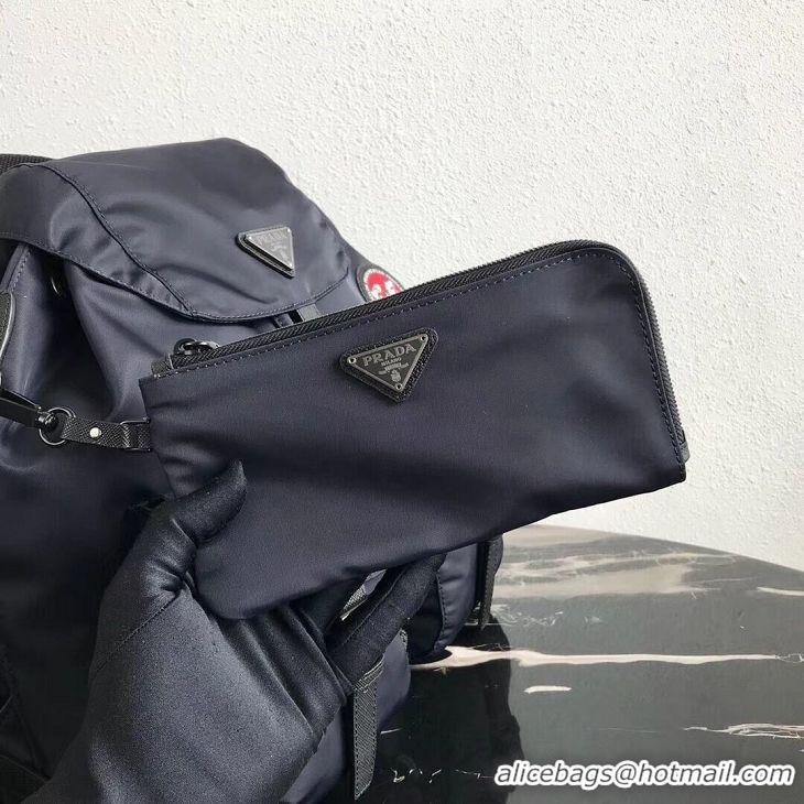 Top Quality Prada Re-Nylon backpack 1BZ811 black&red