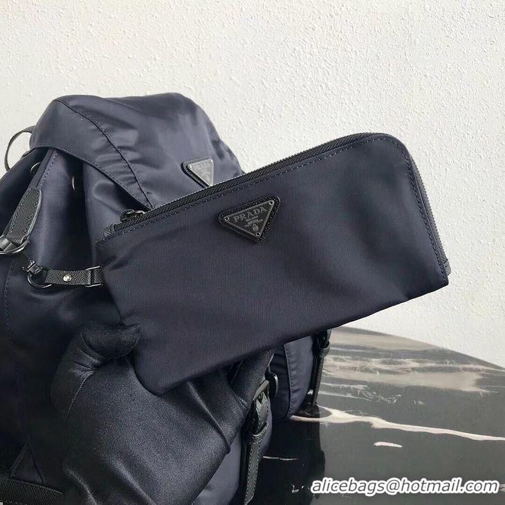 Discount Prada Re-Nylon backpack 1BZ811 black&grey