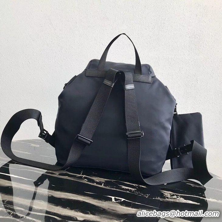 Grade Quality Prada Re-Nylon backpack 1BZ811 black&blue