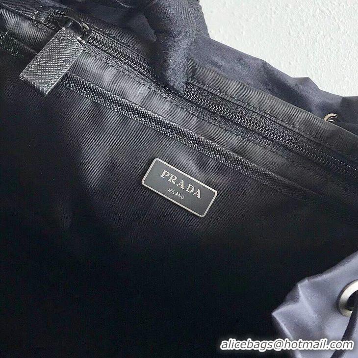 Grade Quality Prada Re-Nylon backpack 1BZ811 black&blue