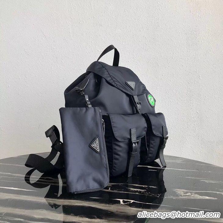 Affordable Price Prada Re-Nylon backpack 1BZ811 black&green