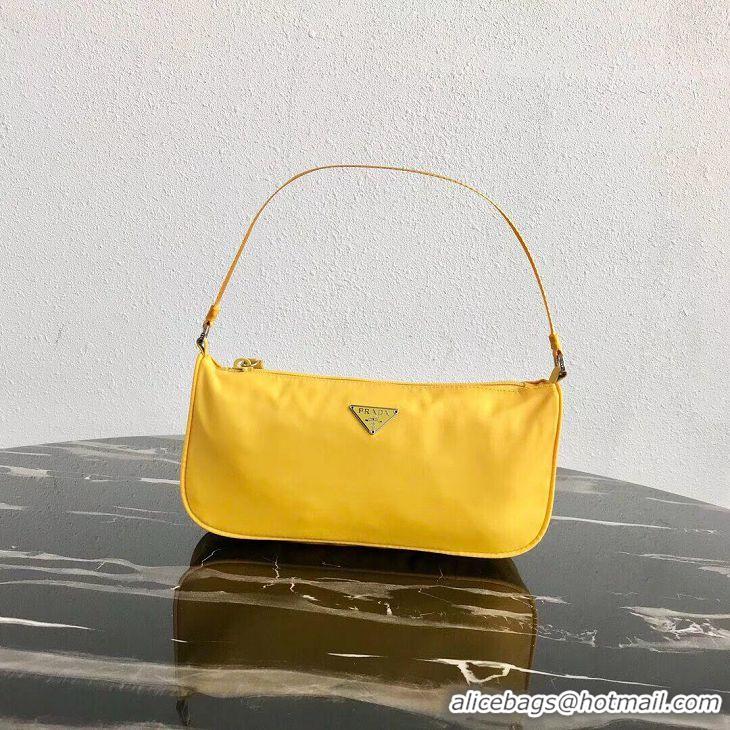 Luxury Discount Prada Re-Edition nylon Tote bag 1N1419 yellow