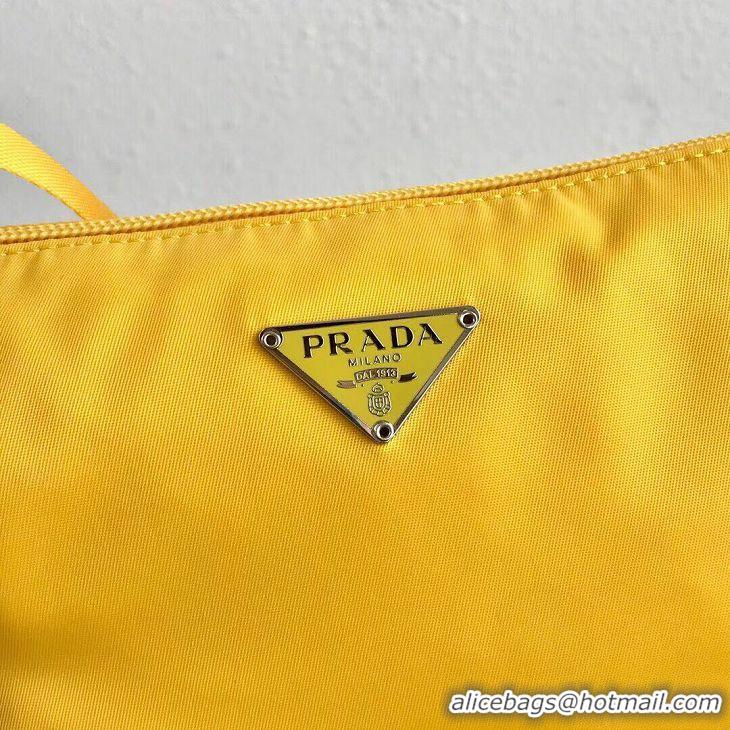 Luxury Discount Prada Re-Edition nylon Tote bag 1N1419 yellow