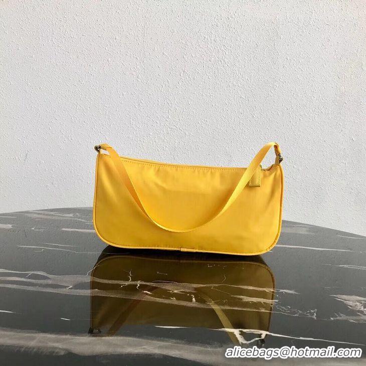 Luxury Discount Prada Re-Edition nylon Tote bag 1N1419 yellow