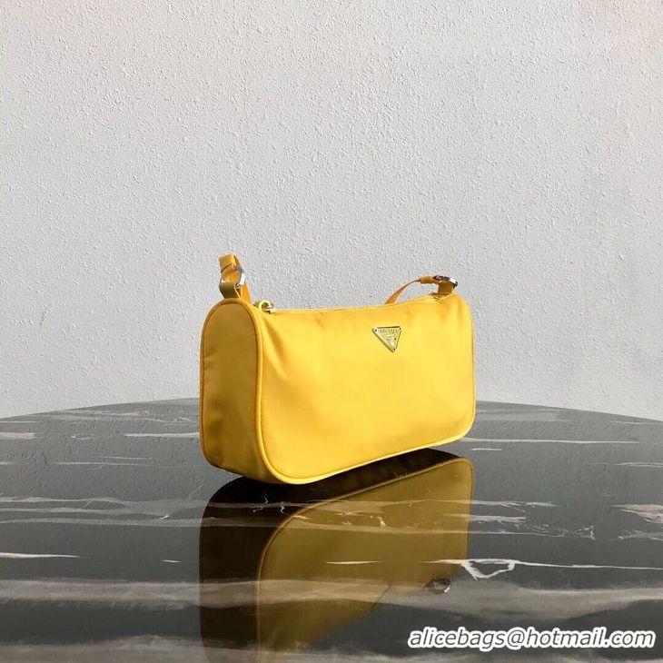 Luxury Discount Prada Re-Edition nylon Tote bag 1N1419 yellow