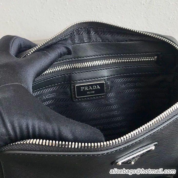 Traditional Discount Prada Saffiano leather backpack 2VZ038 black