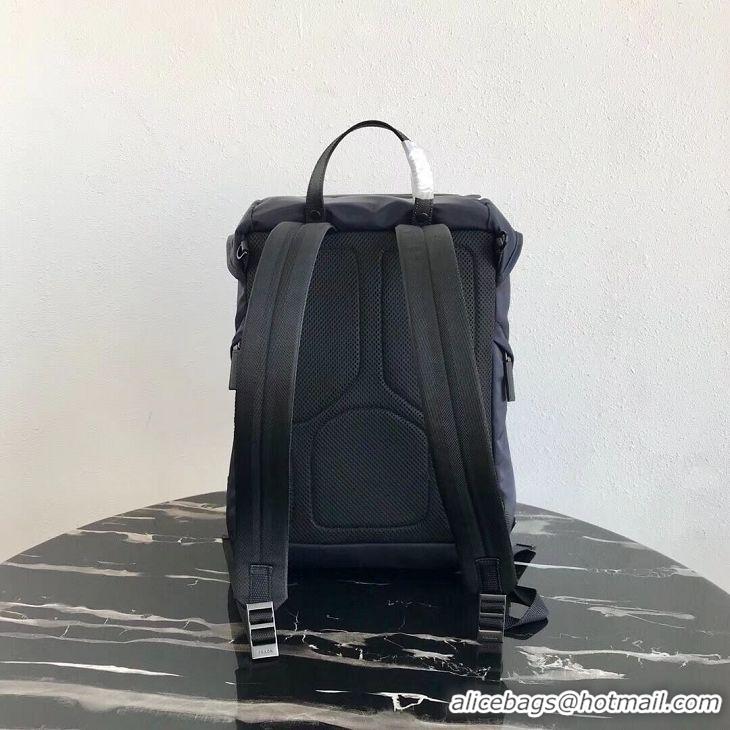 New Style Prada Re-Nylon backpack 2VZ135 black&orange