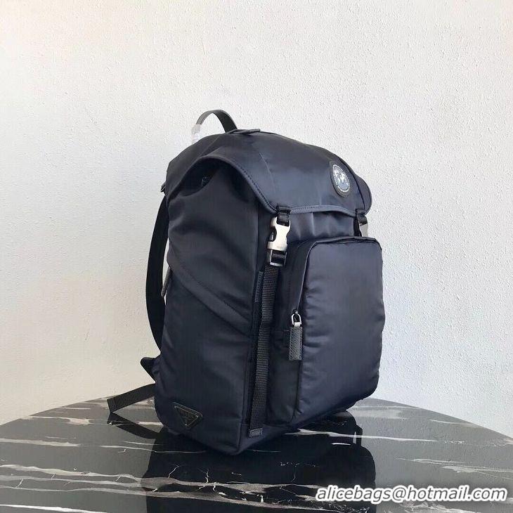 Super Quality Prada Re-Nylon backpack 2VZ135 black&grey