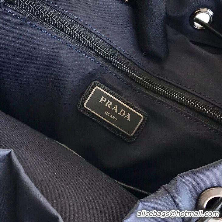 Super Quality Prada Re-Nylon backpack 2VZ135 black&grey