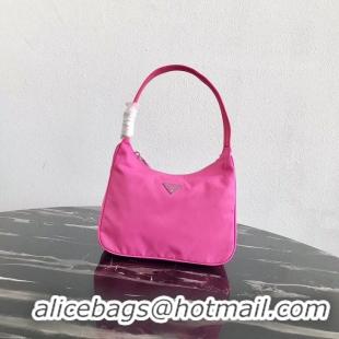 Shop Duplicate Prada Re-Edition nylon Tote bag MV519 pink