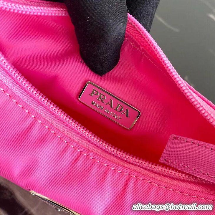 Shop Duplicate Prada Re-Edition nylon Tote bag MV519 pink