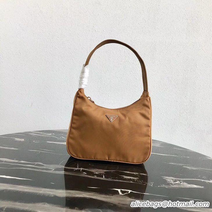 Unique Ladies Prada Re-Edition nylon Tote bag MV519 brown