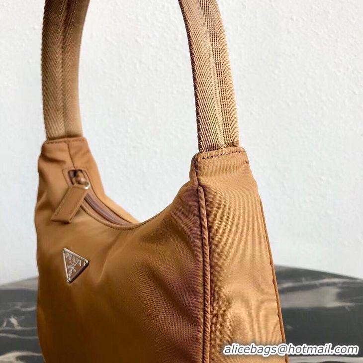 Unique Ladies Prada Re-Edition nylon Tote bag MV519 brown