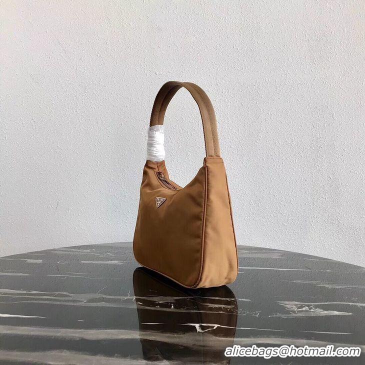 Unique Ladies Prada Re-Edition nylon Tote bag MV519 brown