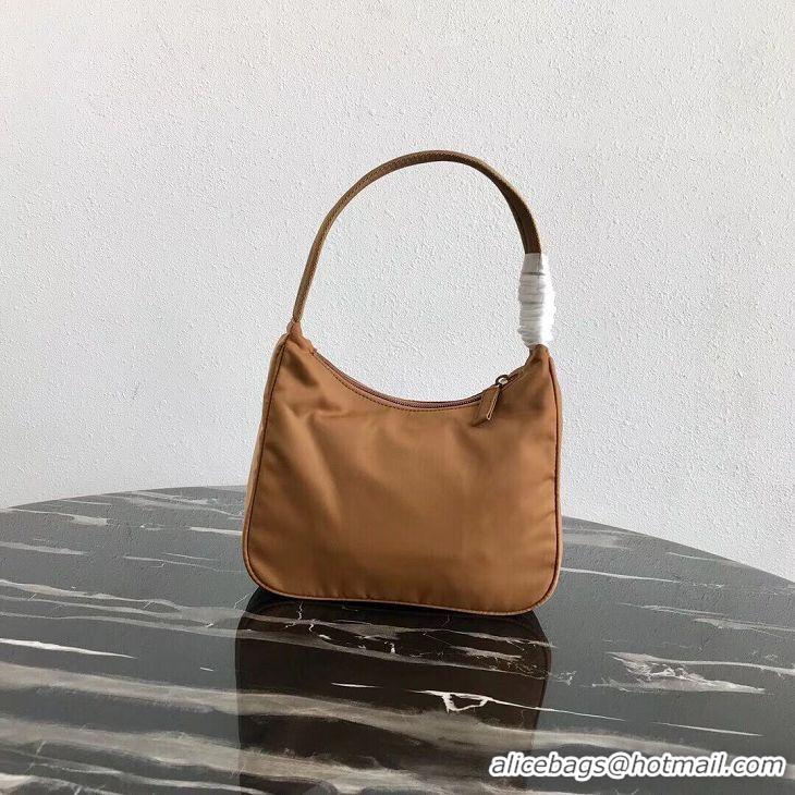 Unique Ladies Prada Re-Edition nylon Tote bag MV519 brown