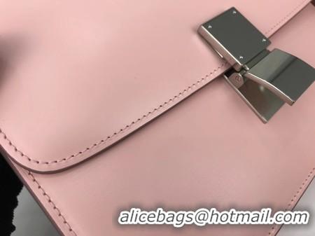 Buy Grade Celine Classic Box Flap Bag Original Calfskin Leather 3378 Pink