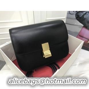 Unique Grade Celine Classic Box Flap Bag Original Calfskin Leather 3378 Black