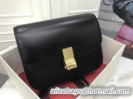 Unique Grade Celine Classic Box Flap Bag Original Calfskin Leather 3378 Black