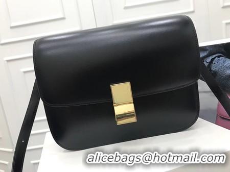 Unique Grade Celine Classic Box Flap Bag Original Calfskin Leather 3378 Black