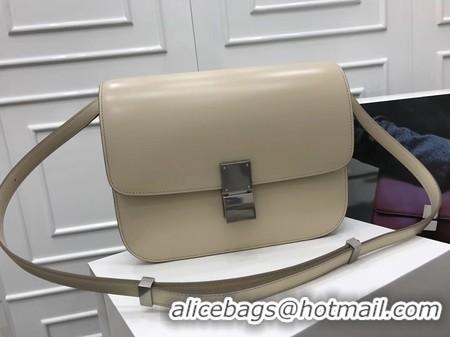 Unique Discount Celine Classic Box Flap Bag Original Calfskin Leather 3378 Apricot