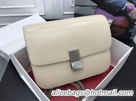 Unique Discount Celine Classic Box Flap Bag Original Calfskin Leather 3378 Apricot