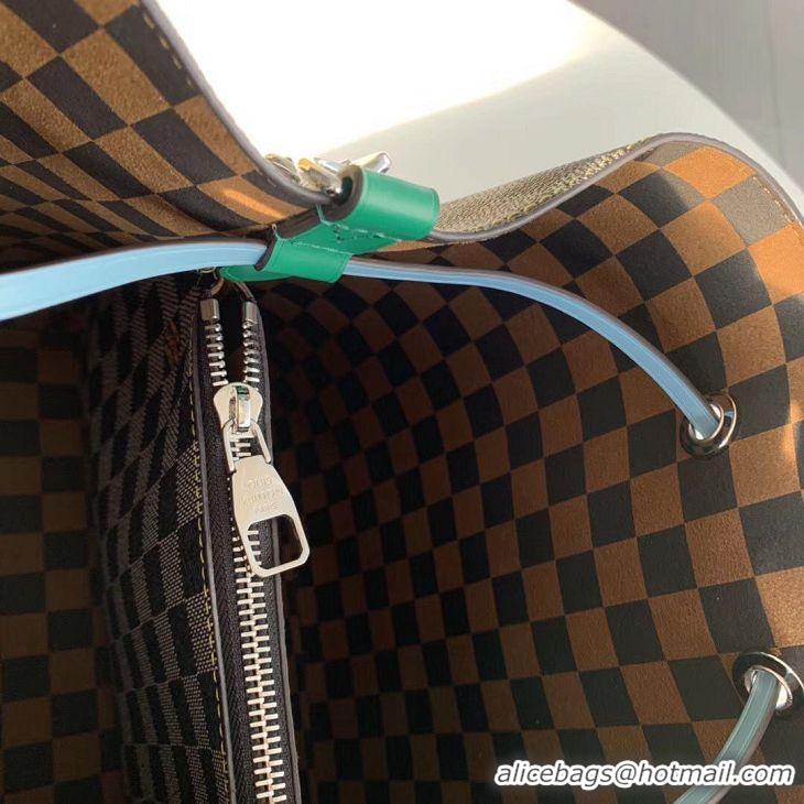 Promotional Louis Vuitton Nicolas Ghesquiere Damier Neonoe MM N40229 Blue