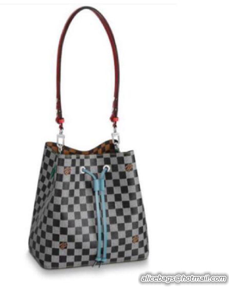 Promotional Louis Vuitton Nicolas Ghesquiere Damier Neonoe MM N40229 Blue