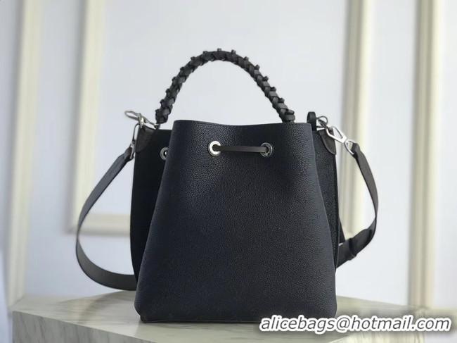 Unique Imitation Louis Vuitton original Mahina Leather MURIA M55800 Black