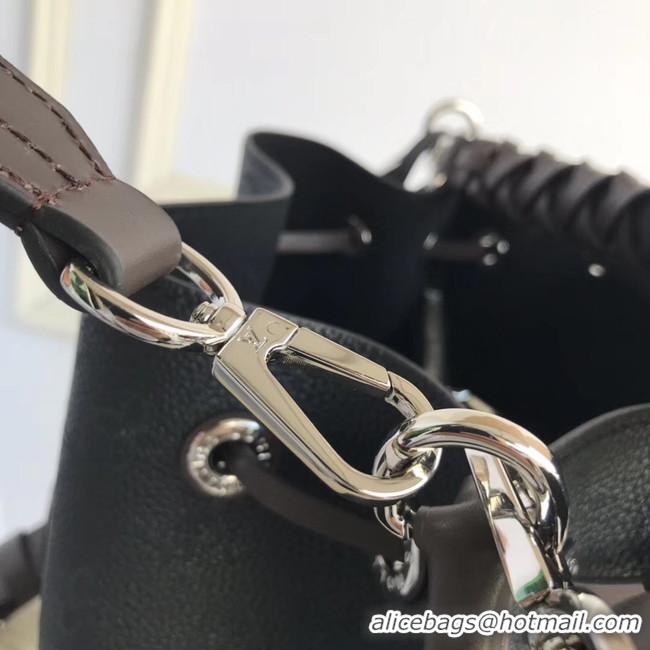 Unique Imitation Louis Vuitton original Mahina Leather MURIA M55800 Black