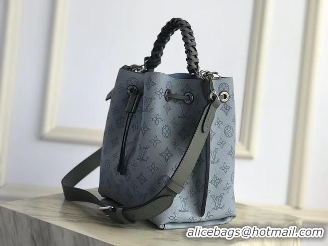 Shop Duplicate Louis Vuitton original Mahina Leather MURIA M55800 blue