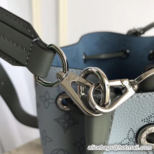 Shop Duplicate Louis Vuitton original Mahina Leather MURIA M55800 blue