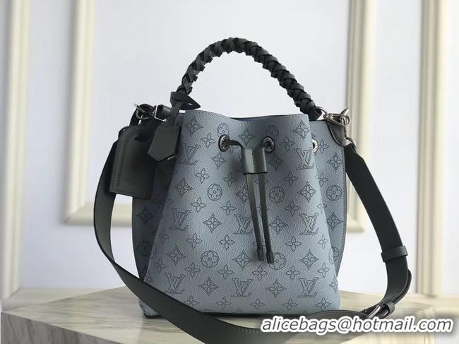 Shop Duplicate Louis Vuitton original Mahina Leather MURIA M55800 blue