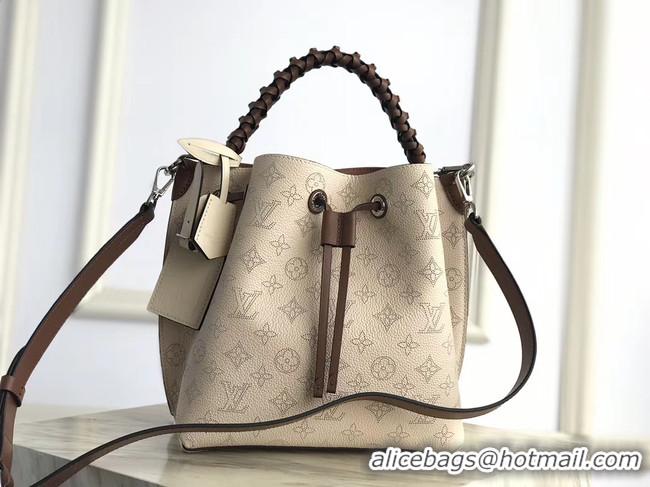 Famous Brand Louis Vuitton original Mahina Leather MURIA M55800 Creme Beige