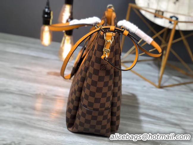 New Style Louis Vuitton Damier Ebene Canvas Original Leather M62094 brown