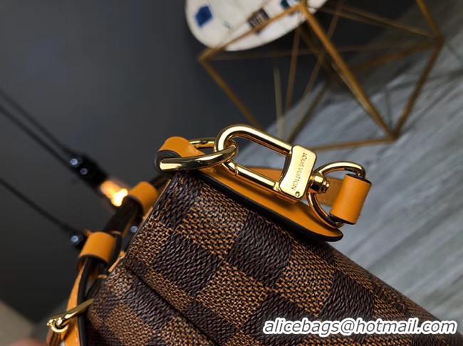 New Style Louis Vuitton Damier Ebene Canvas Original Leather M62094 brown